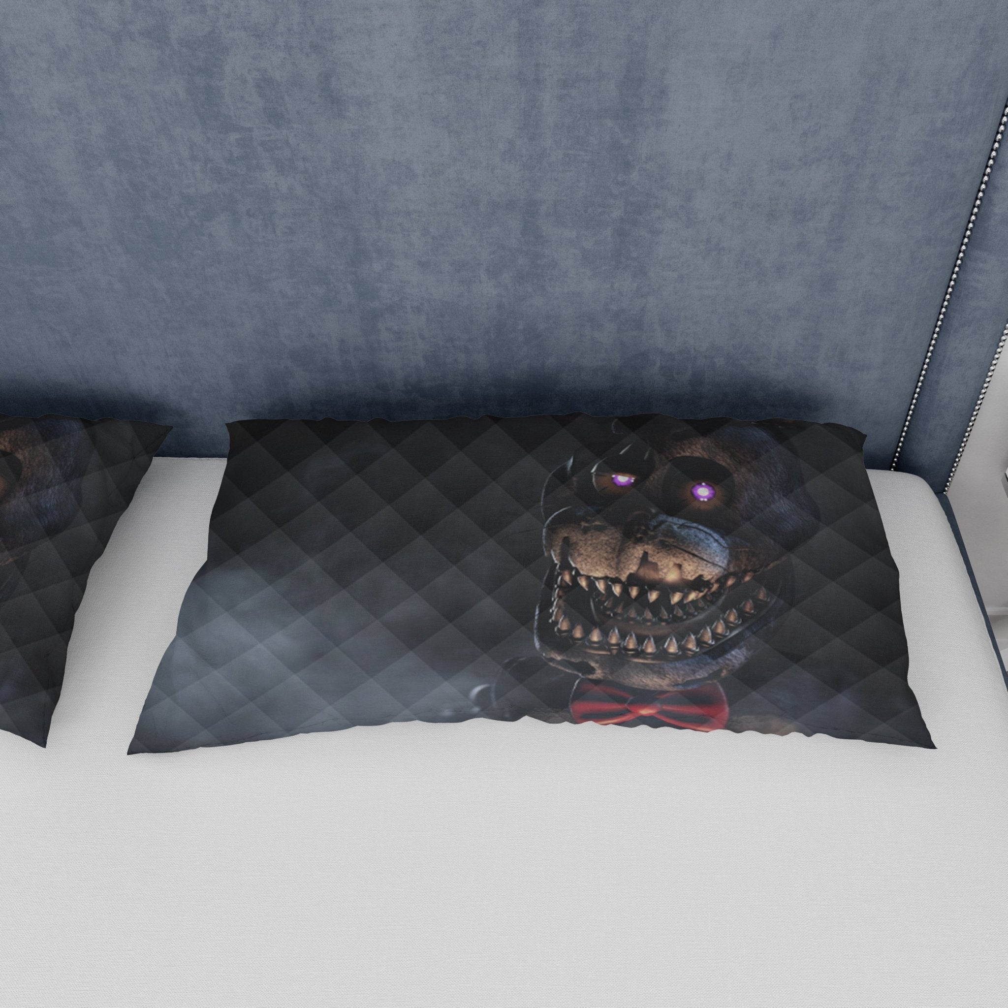FNaF Bedding Set Quilt Set Nightmare Freddy Fazbear Bed Linen Black Be