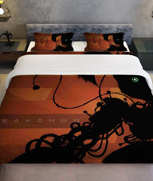 FNaF Bedding Set Quilt Set Sister Location Bed Linen Brown Bed Set - Lusy Store LLC