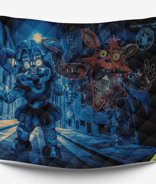 FNaF Bedding Set Sister Location Quilt Set Nightmare Freddy Comfortable Soft Breathable - Lusy Store LLC