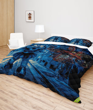 FNaF Bedding Set Sister Location Quilt Set Nightmare Freddy Comfortable Soft Breathable - Lusy Store LLC