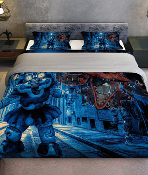 FNaF Bedding Set Sister Location Quilt Set Nightmare Freddy Comfortable Soft Breathable - Lusy Store LLC