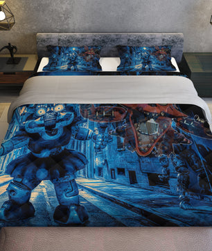 FNaF Bedding Set Sister Location Quilt Set Nightmare Freddy Comfortable Soft Breathable - Lusy Store LLC