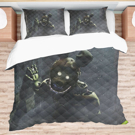 FNaF Bedding Set Springtrap Quilt Set 3D Comfortable Soft Breathable - Lusy Store LLC