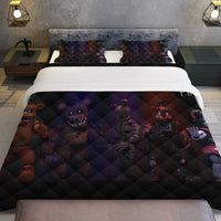 FNaF Bedding Set Withered Bonnie Quilt Set Withered Bonnie Sister Location - Lusy Store LLC