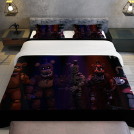 FNaF Bedding Set Withered Bonnie Quilt Set Withered Bonnie Sister Location - Lusy Store LLC