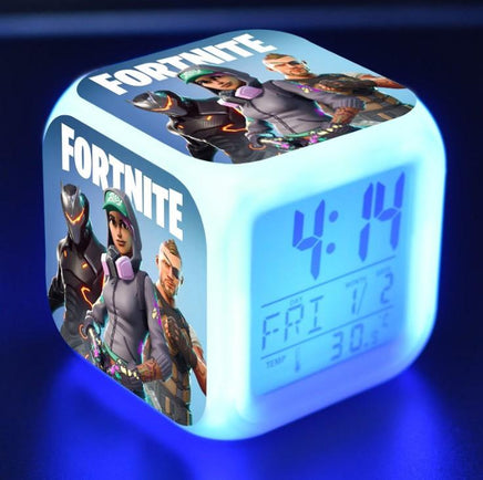 Fortnite Alarm Clock Colorful Light LED Great Gift For Kids - Lusy Store
