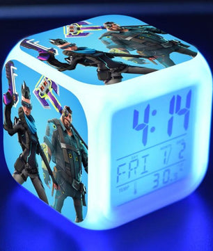 Fortnite Alarm Clock Colorful Light LED Great Gift For Kids T1529 - Lusy Store