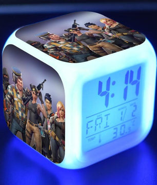 Fortnite Alarm Clock Colorful Light LED Great Gift For Kids T1529 - Lusy Store
