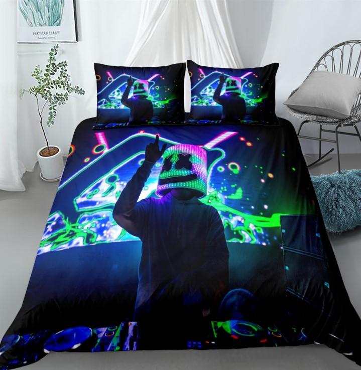 Fortnite Bed Set 3D Cross-Border Home Textile Marshmello For Fan - Lusy Store