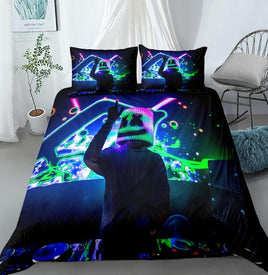 Fortnite Bed Set 3D Cross-Border Home Textile Marshmello For Fan - Lusy Store