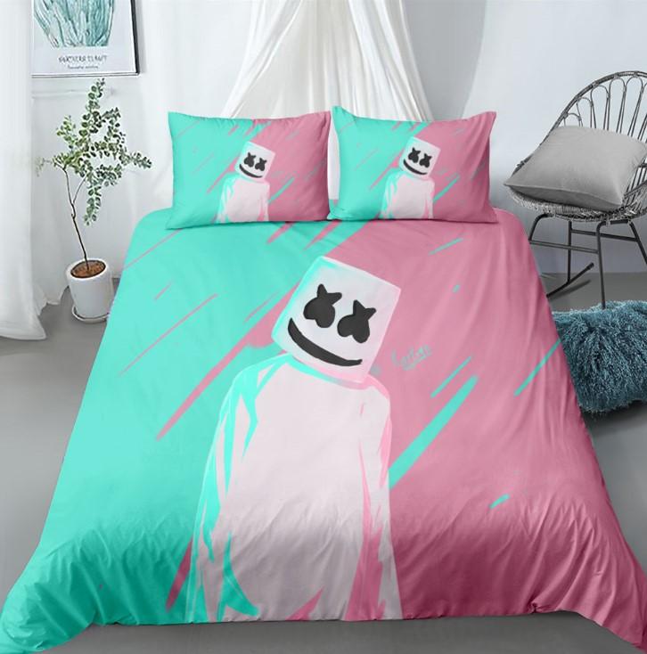 Fortnite Bed Set 3D Cross-Border Home Textile Marshmello For Fan 2968 - Lusy Store