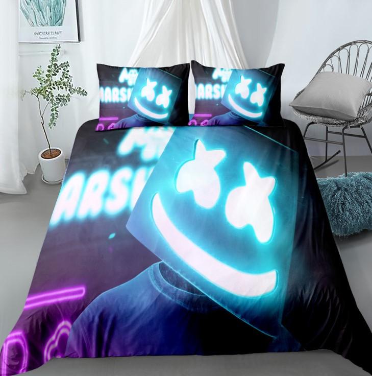 Fortnite Bed Set 3D Cross-Border Home Textile Marshmello For Fan 2969 - Lusy Store