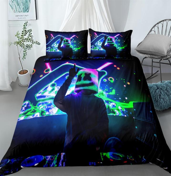 Fortnite Bed Set 3D Cross-Border Home Textile Marshmello For Fan 2970 - Lusy Store