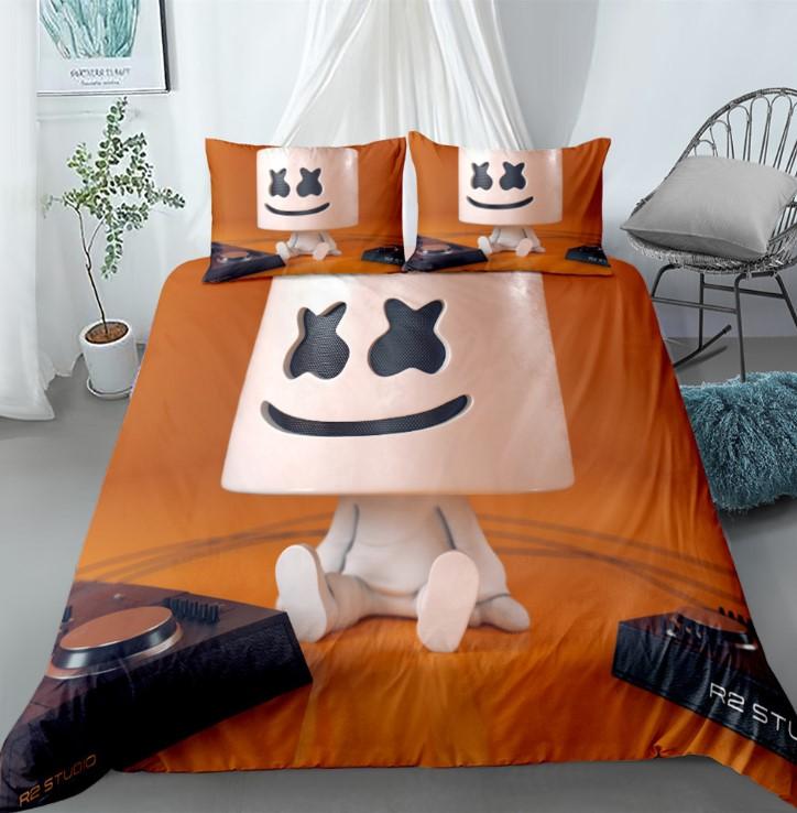 Fortnite Bed Set 3D Cross-Border Home Textile Marshmello For Fan 2971 - Lusy Store