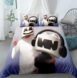 Fortnite Bed Set 3D Cross-Border Home Textile Marshmello For Fan 2972 - Lusy Store