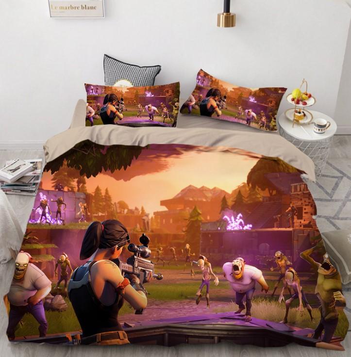 Fortnite Bed Set 3D Digital Home Textile Europe and The United States Quilt Cover High Quality - Lusy Store