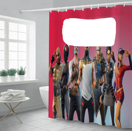 Fortnite Curtains Shower Curtain Waterproof 3D Digital Printing CR1569 - Lusy Store