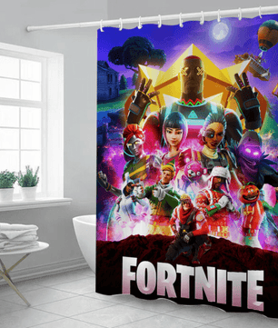 Fortnite Curtains Shower Curtain Waterproof 3D Digital Printing CR1569 - Lusy Store
