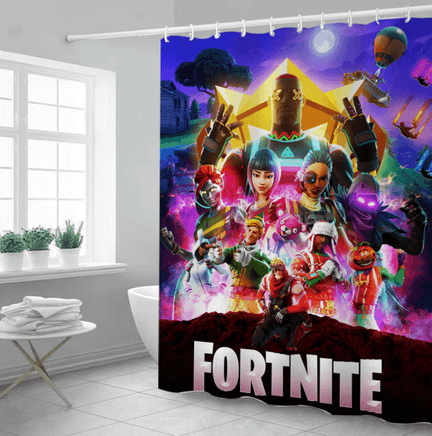 Fortnite Curtains Shower Curtain Waterproof 3D Digital Printing CR1569 - Lusy Store
