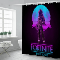 Fortnite Curtains Shower Curtain Waterproof 3D Digital Printing CR1569 - Lusy Store