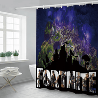 Fortnite Curtains Shower Curtain Waterproof 3D Digital Printing CR1569 - Lusy Store
