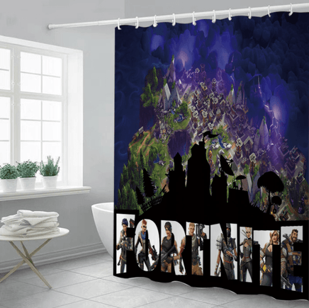 Fortnite Curtains Shower Curtain Waterproof 3D Digital Printing CR1569 - Lusy Store