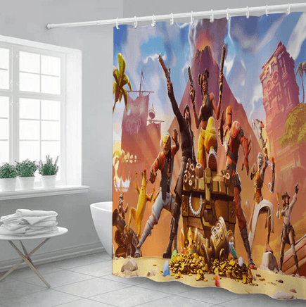 Fortnite Curtains Shower Curtain Waterproof 3D Digital Printing CR1569 - Lusy Store