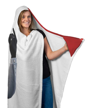 Fortnite Hooded Blanket Red and White Soft Blanket FB472 - Lusy Store