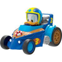 Friction Toy Car Donald Duck Minnie Cartoon For Children 6.5x13x9 cm (2.5x5.1x3.5 inch) Blue