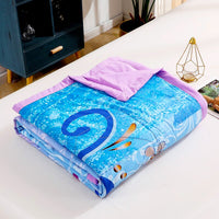 Frozen Anna Elsa Comforter Princess Blanket Bedspread Coverlet D608 - Lusy Store