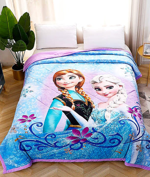 Frozen Anna Elsa Comforter Princess Blanket Bedspread Coverlet D608 - Lusy Store