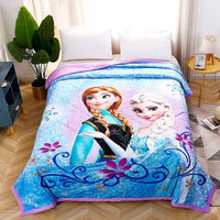 Frozen Anna Elsa Comforter Princess Blanket Bedspread Coverlet D608 - Lusy Store