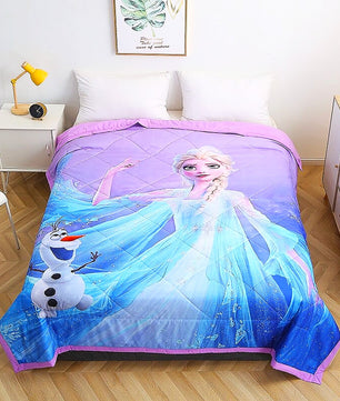 Frozen Anna Elsa Comforter Princess Blanket Bedspread Coverlet D608 - Lusy Store