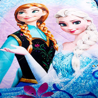 Frozen Anna Elsa Comforter Princess Blanket Bedspread Coverlet D608 - Lusy Store