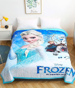Frozen Anna Elsa Comforter Princess Blanket Bedspread Coverlet D608 - Lusy Store