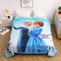 Frozen Anna Elsa Comforter Princess Blanket Bedspread Coverlet D608 - Lusy Store