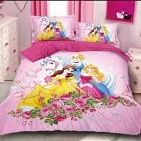 Frozen Bed Set 3D Cartoon Elsa Anna Blue Bedding Sets Bedroom Decor For Kids Pink 1