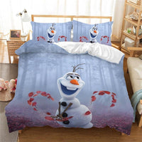 Frozen Bed Set Anna Elsa Queen King Size Children Girl Bedding Sets Purple 1