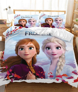 Frozen Bed Set Elsa Anna Bed Linen Children Luxury Girls Bedding Sets - Lusy Store