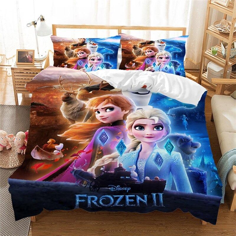 Frozen Bed Set Elsa Anna Bed Linen Children Luxury Girls Bedding Sets - Lusy Store