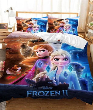 Frozen Bed Set Elsa Anna Bed Linen Children Luxury Girls Bedding Sets - Lusy Store