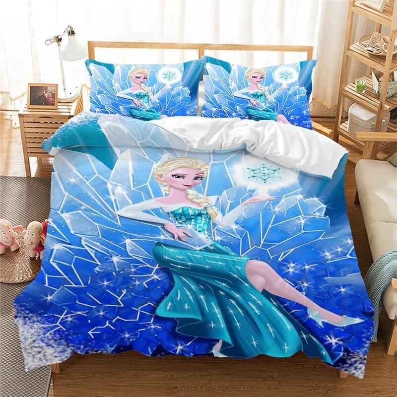 Frozen Bed Set Elsa Anna Bed Linen Children Luxury Girls Bedding Sets - Lusy Store