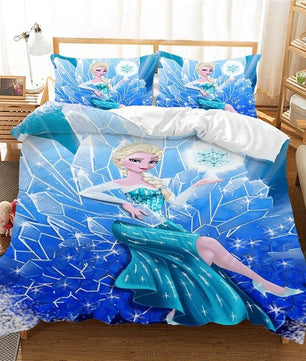 Frozen Bed Set Elsa Anna Bed Linen Children Luxury Girls Bedding Sets - Lusy Store