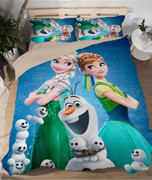 Frozen Bed Set Elsa Anna Bed Linen Children Luxury Girls Bedding Sets - Lusy Store