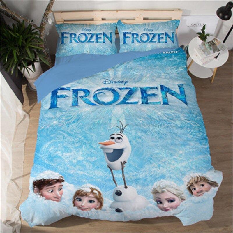 Frozen Bed Set Elsa Anna Bed Linen Children Luxury Girls Bedding Sets - Lusy Store