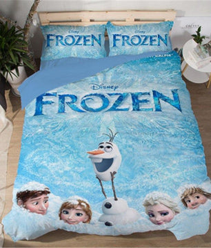 Frozen Bed Set Elsa Anna Bed Linen Children Luxury Girls Bedding Sets - Lusy Store