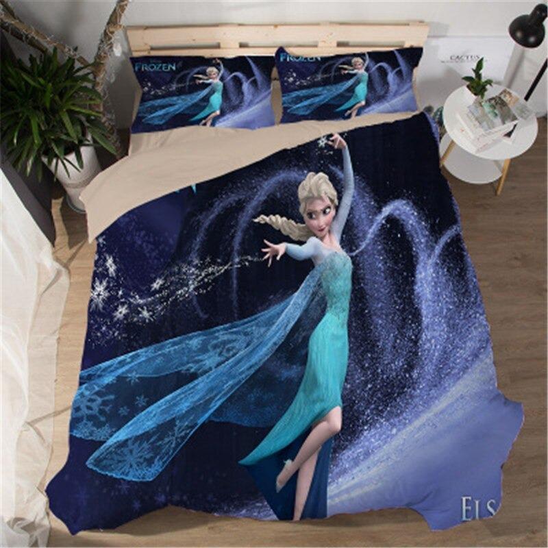 Frozen Bed Set Elsa Anna Bed Linen Children Luxury Girls Bedding Sets - Lusy Store