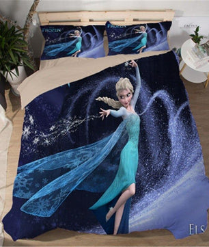 Frozen Bed Set Elsa Anna Bed Linen Children Luxury Girls Bedding Sets - Lusy Store
