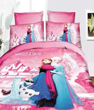 Frozen Elsa Bedding Sets Duvet Cover Disney Princess 3D Kids Bedding Sets Single Twin Bedding - Lusy Store