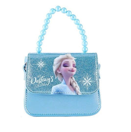 Frozen Tote Bag Birthday Gift Little Girl Cute Mini Bag BG1022 15x6x13 cm (5.9x2.4x5.1 inch) Blue